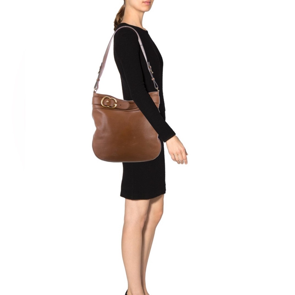 Stunning large Gucci Rider bag beautiful soft brown Leather beautiful condition - Picture 2 of 14